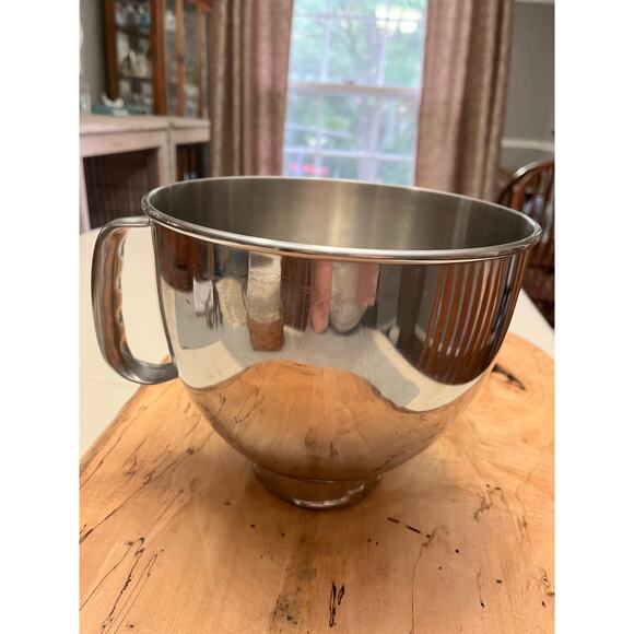 KitchenAid Replacement K45 Stainless Steel Mixing Bowl 4.5qt Twist Lock w Handle - Picture 1 of 4